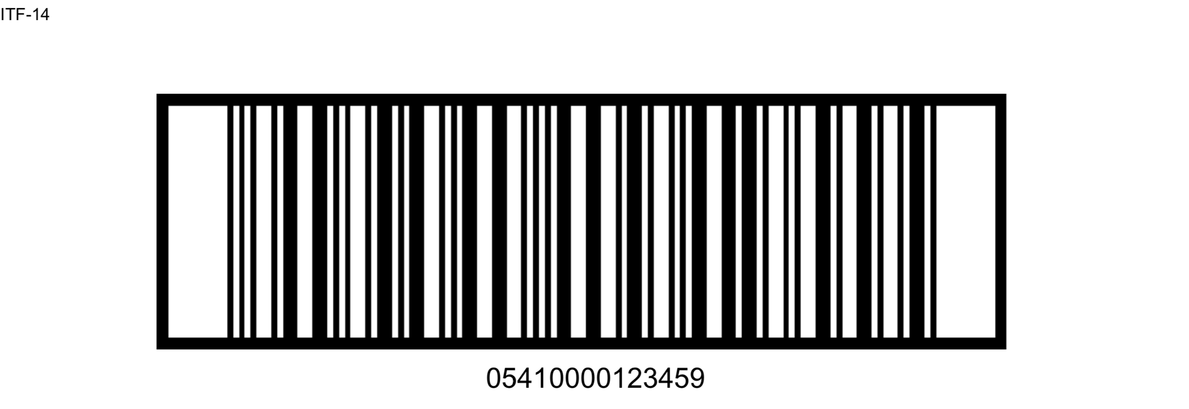 ITF 14 Barcode symbool